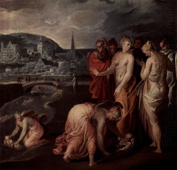 Pietro, Nicolo di Die Rettung Moses aus dem Wasser china oil painting image